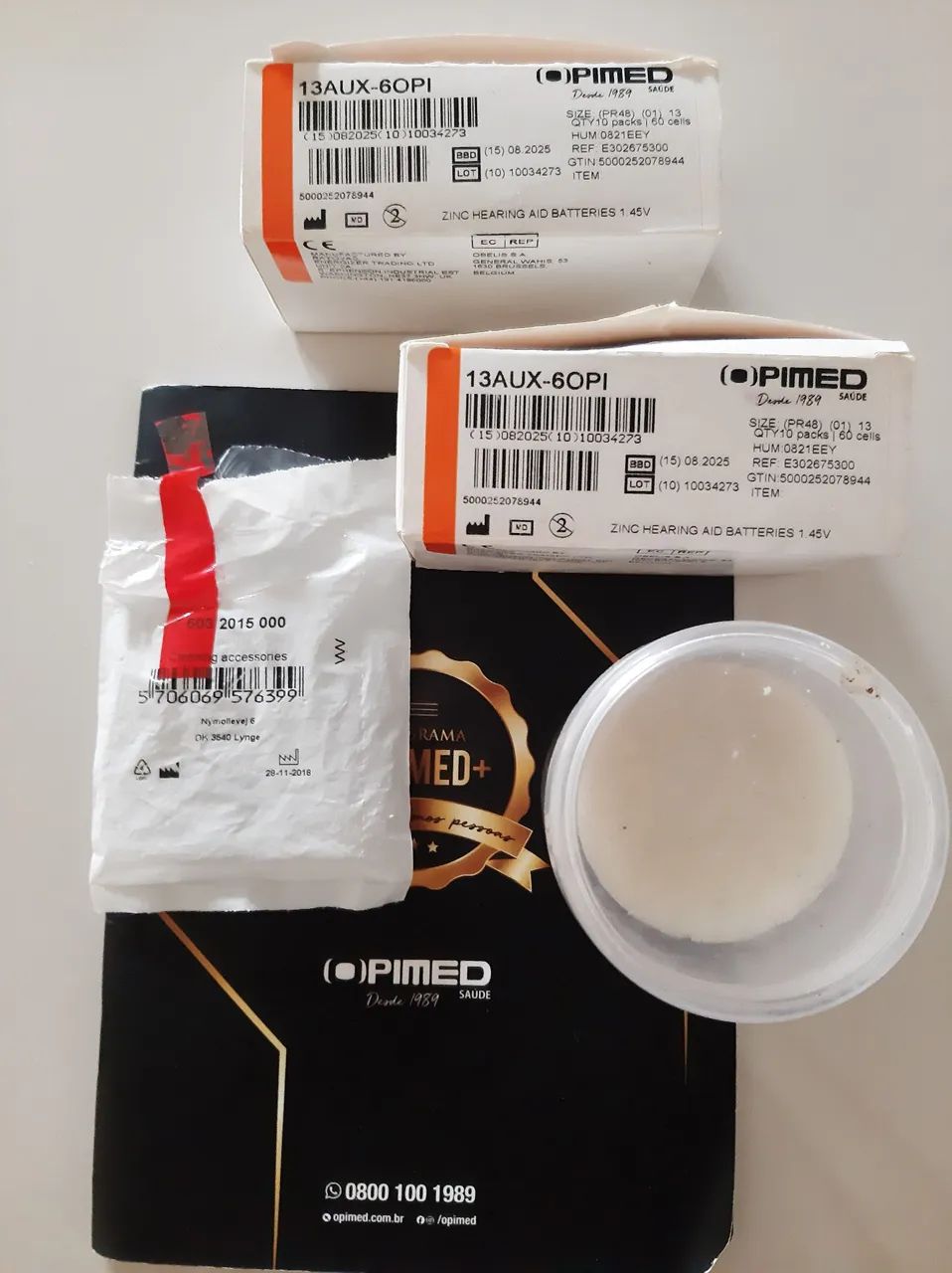 Vendo pilhas para aparelho auditivo 