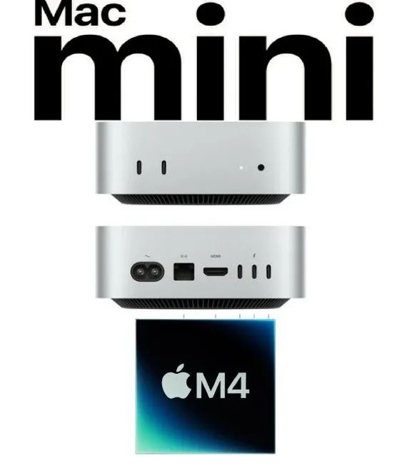 ミニPC Mac mini M4 16GB 256GB Mac Mini M4, 16GB de Ram, 256GB SSD - Go Imports é confiável