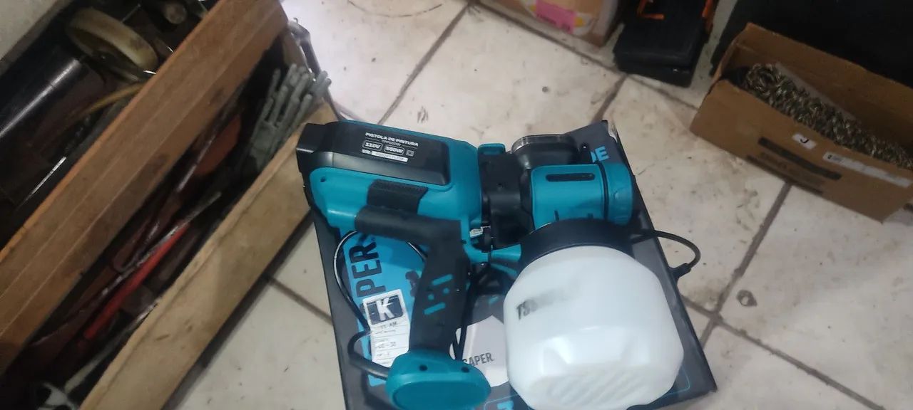 Pistola de pintura profissional TS usada so pra teste zap *34  - Foto 4