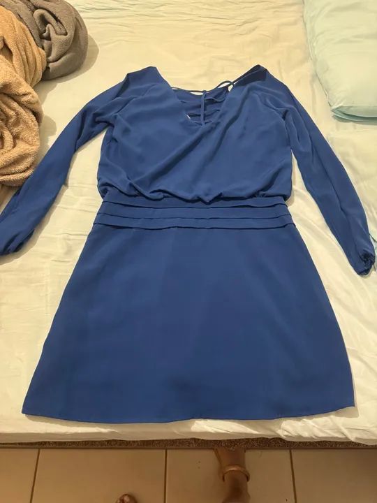 Vestido azul - tamanho M G 42. Usado 1x.