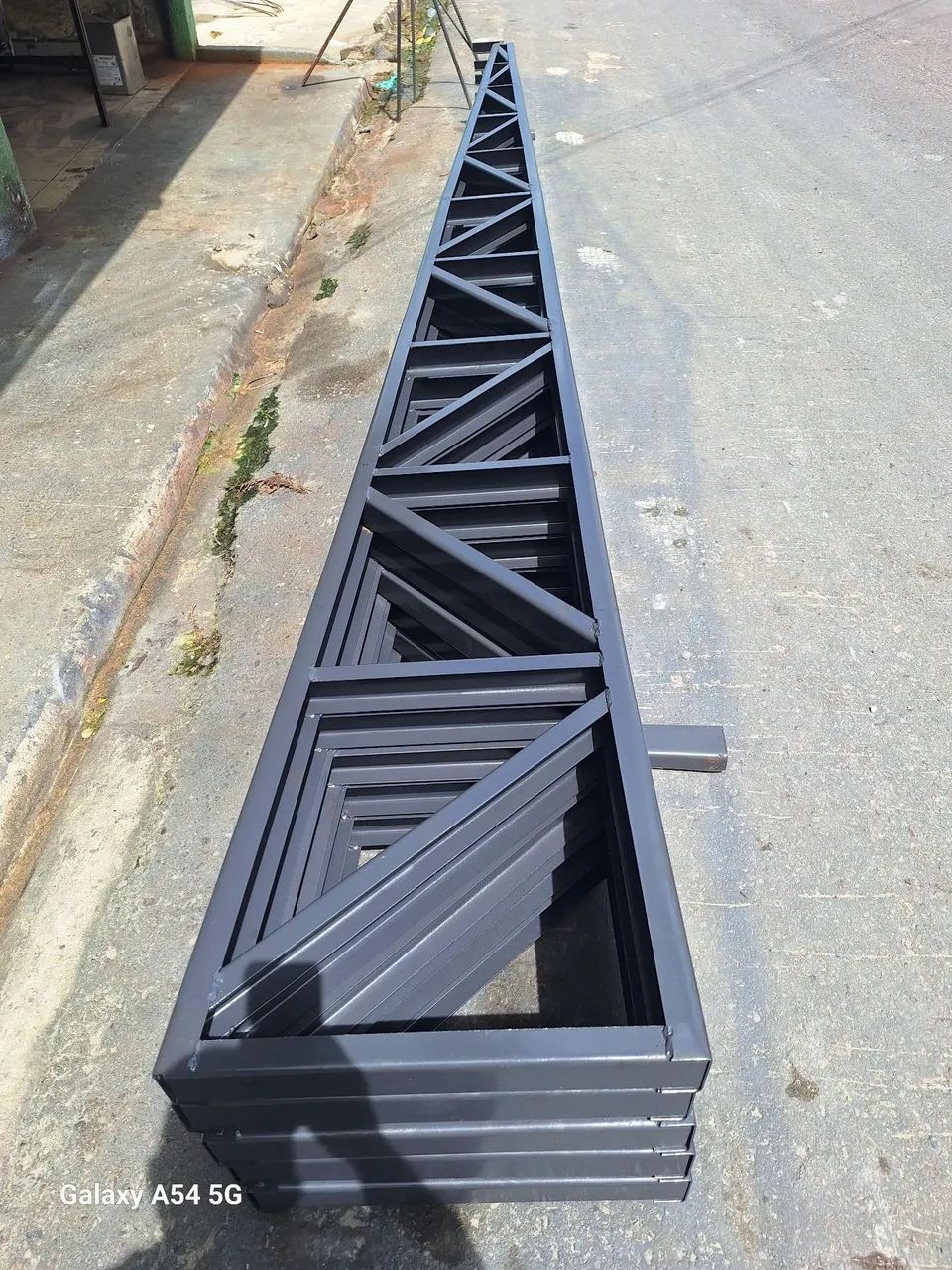 Estrutura de aço para telhado 6mt/50cm/10cm 2 polegadas chapa 14