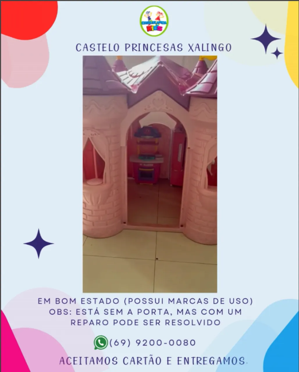 Castelo de brinquedo Xalingo