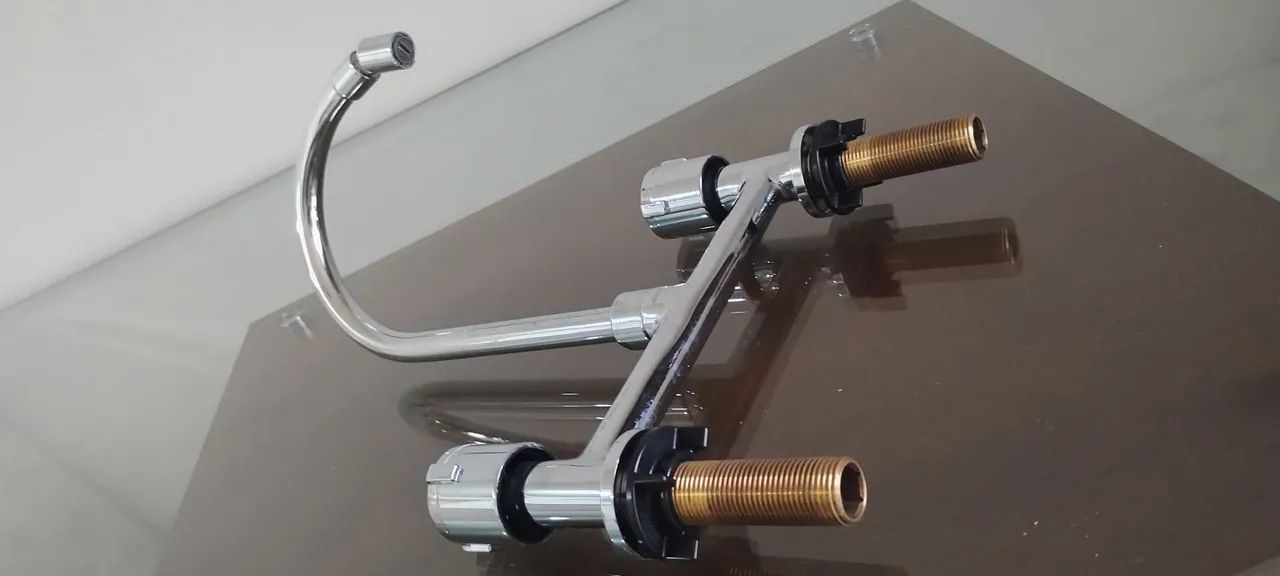 Deck-mounted mixer faucet