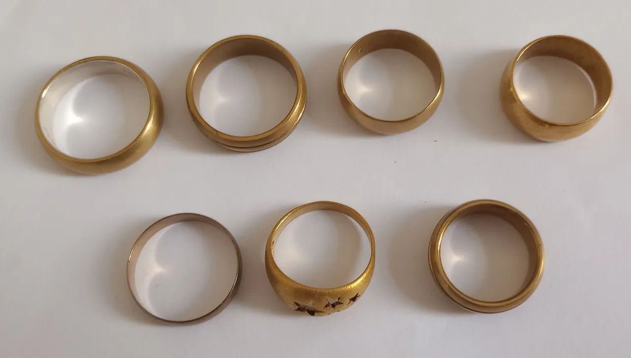 Anéis e alianças de moedas antigas - Foto 3