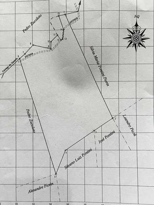 Área de terra medindo quase 4,8 alqueires 