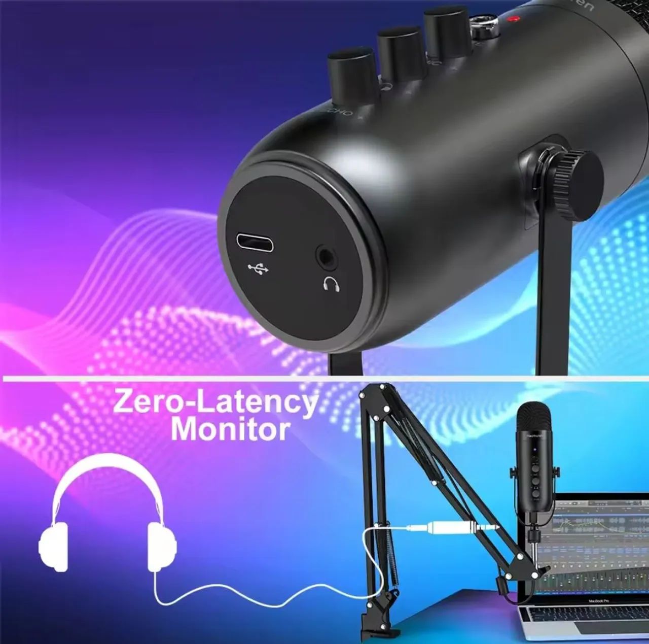 Microfone Haomuren K66s - Foto 2