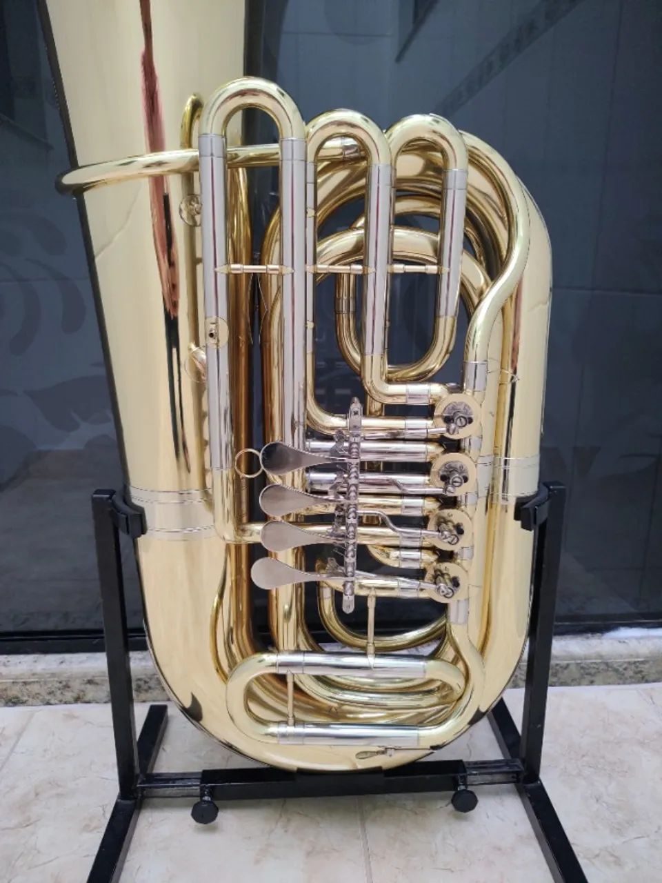 Tuba 5/4 Hoyden HTBS-50GL Sib 4 Rotores - Calibre 21mm - Aceito trocas - Parcelo 18x - Foto 2