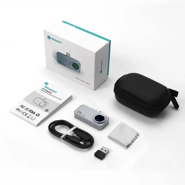 Câmera Térmica Infravermelho Portátil Tipo C TR256i 256x192 Mileseey Profissional Celular - Foto 3