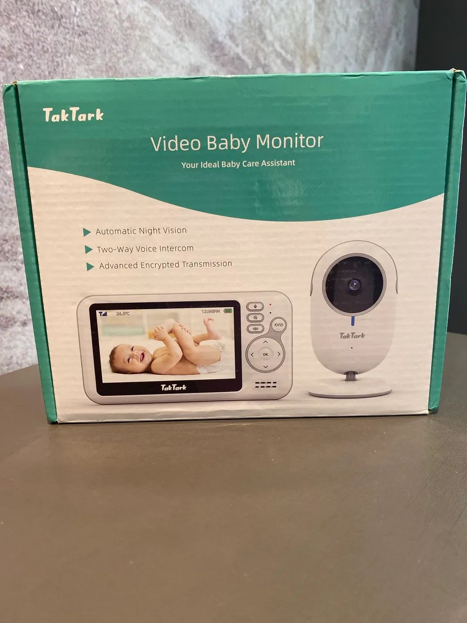 TakTark Babá Eletrônica Câmera, 4.3" Monitor de Bebe, Sem Wi-Fi, 2 Way Audio