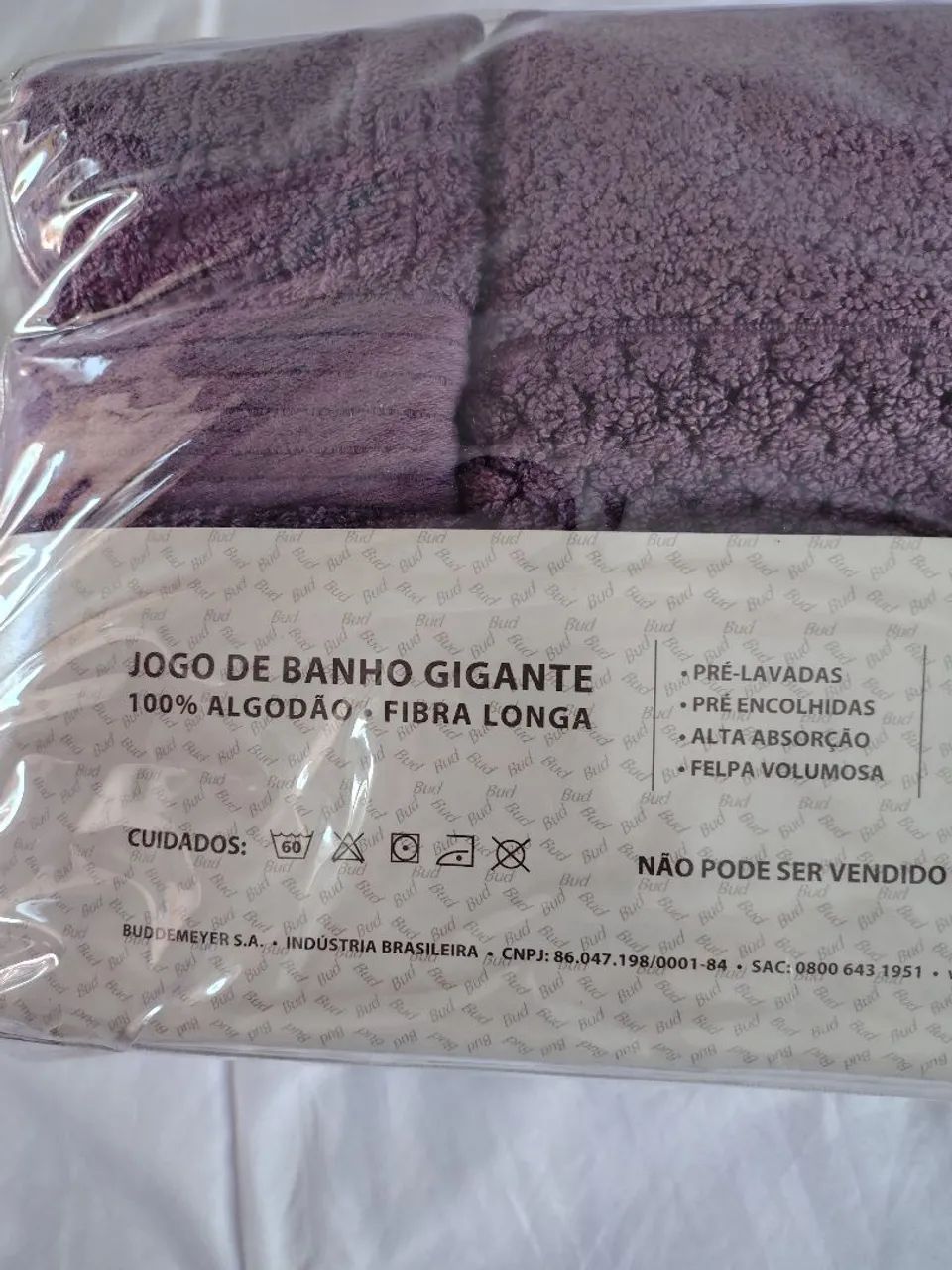 Jogo de Banho Gigante 100% Algodão - Fibra Longa