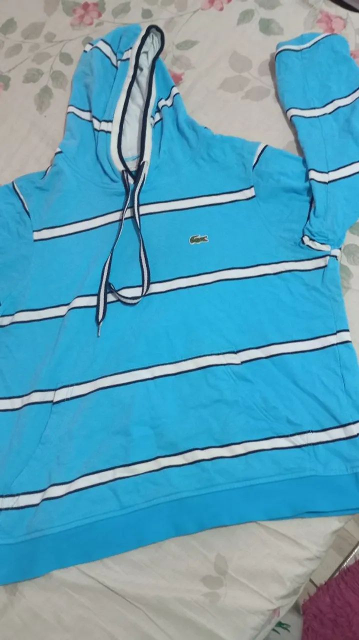 Blusa de Moletom Lacoste Nemo Azul Roupas Jardim dos Bichinhos