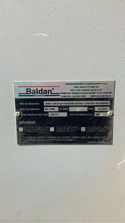 Serra de bancada Baldan BST-1900 - Foto 2