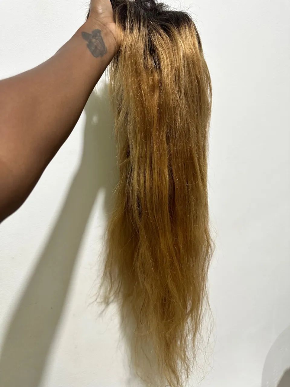 Lace front cabelo humano - Loiro Mel - Foto 5