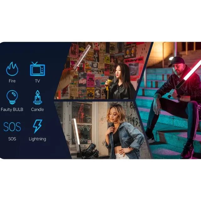 Bastão de LED Zhiyun Cinepeer CF100 RGB 100W - Foto 6