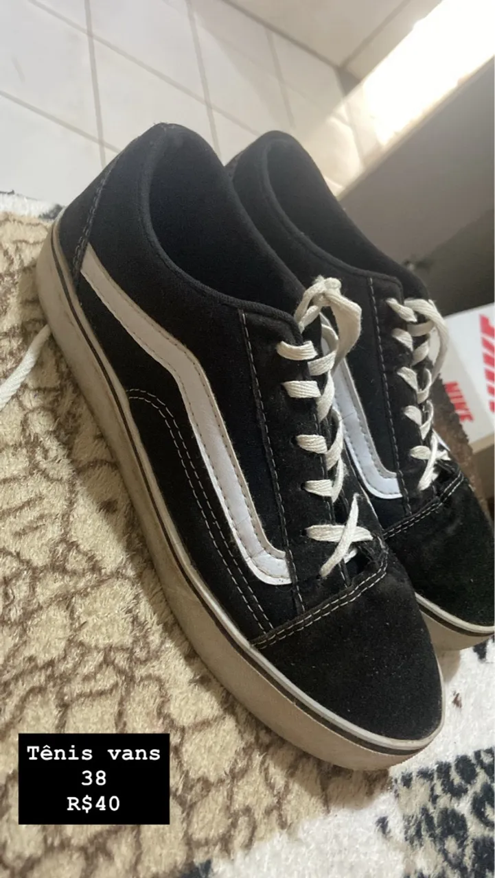 Tênis Vans preto - Tamanho 38