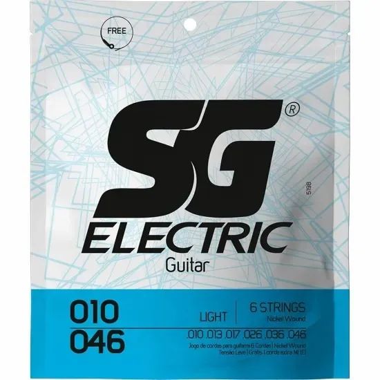 Encordoamento Para Guitarra .010 Leve Nickel SG - HYBRID