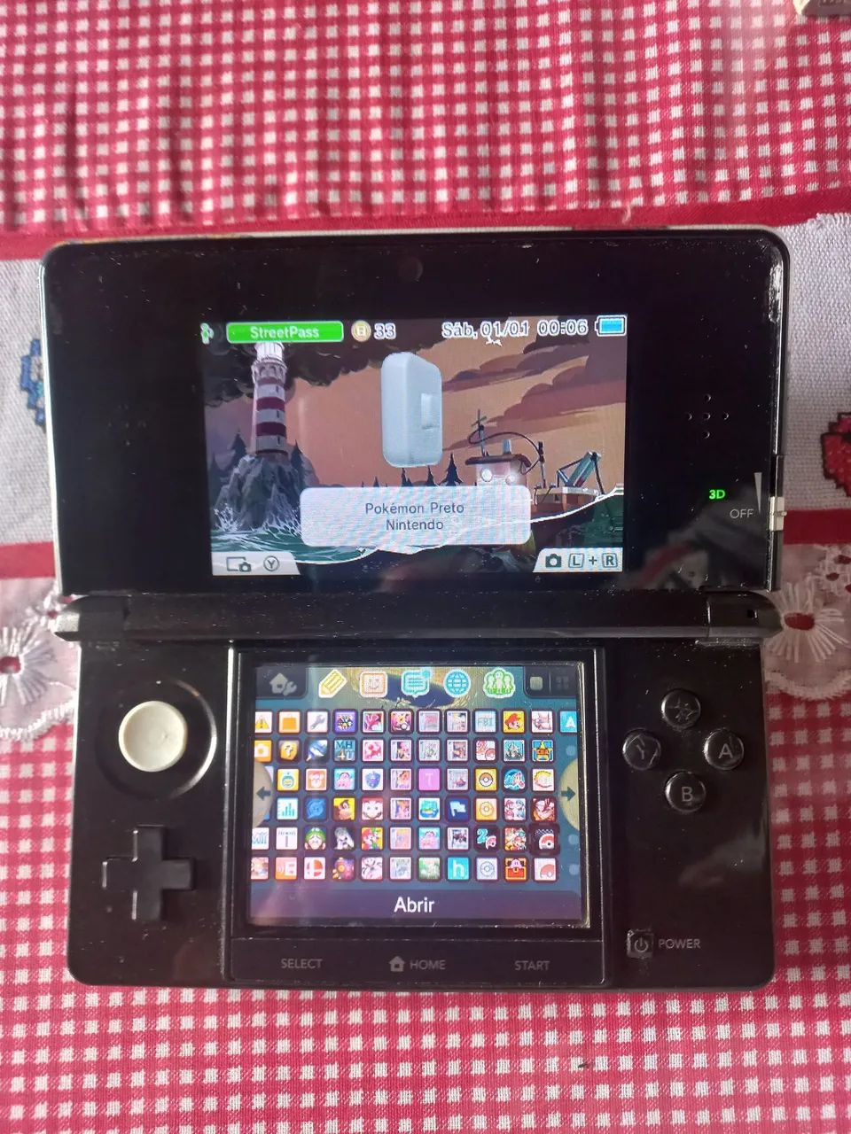 Nintendo 3DS old Preto (Completo com caixa e acessórios)
