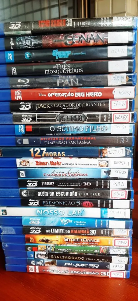 Coleção de Blu-rays 3D - Diversos Filmes