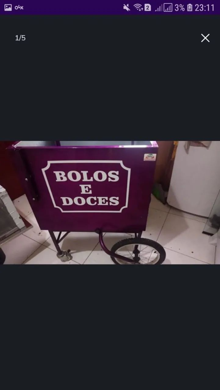 Carrinho de Bolo e Doces - Ideal para seu negócio! - Foto 5