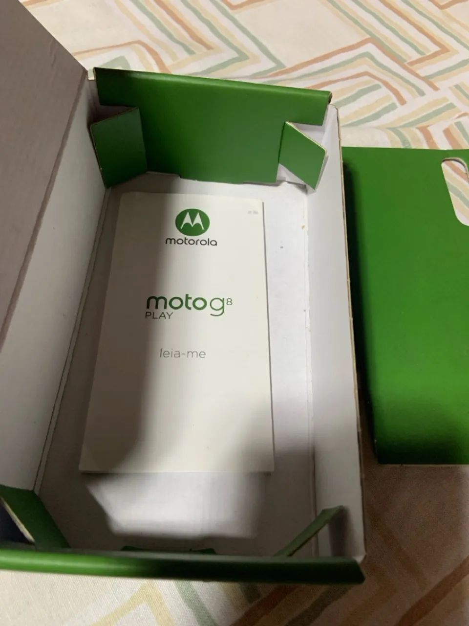 Caixa do Moto G8 Play