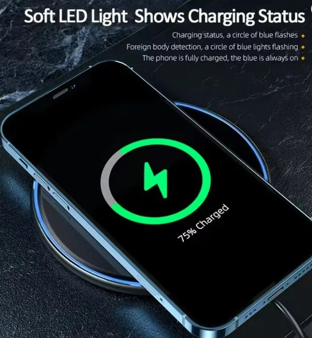 Oferta Carregador Celular Por Indução 15w Sem Fio Wireless - Foto 2