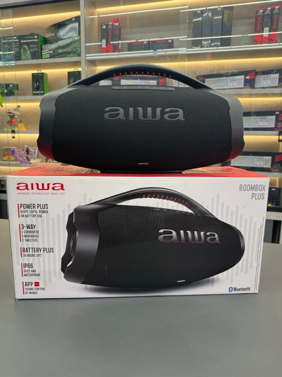 Caixa de Som Aiwa Boombox Plus