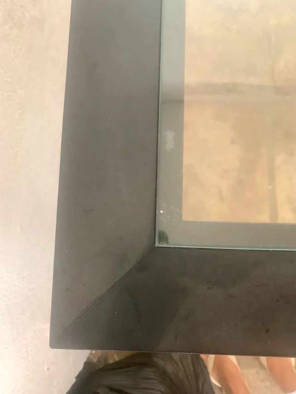 Mesa de jantar 8 lugares de Vidro Madeira de lei e pés calçados 2,00x0,90 - Foto 5