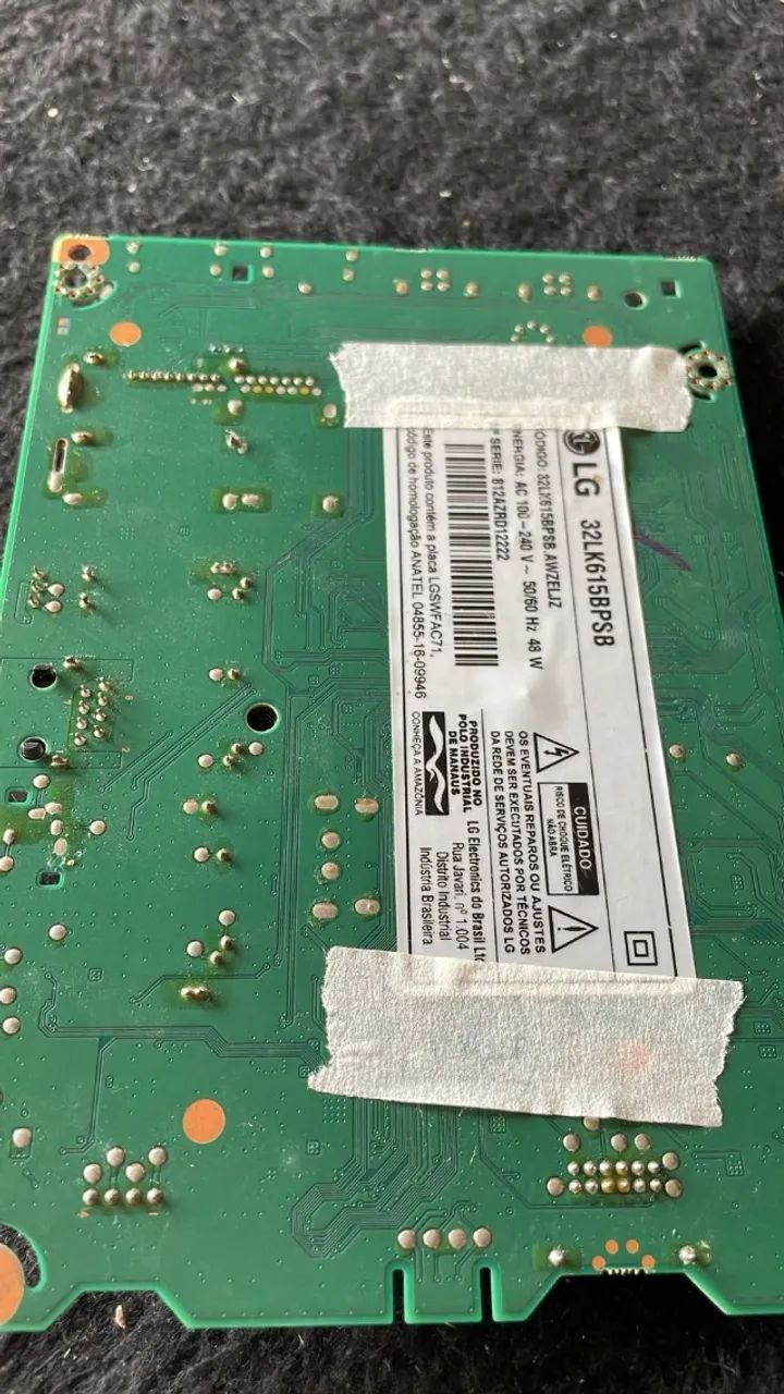 Placa Principal TV LG 32LK615BPSB EAX68165901 - Foto 2
