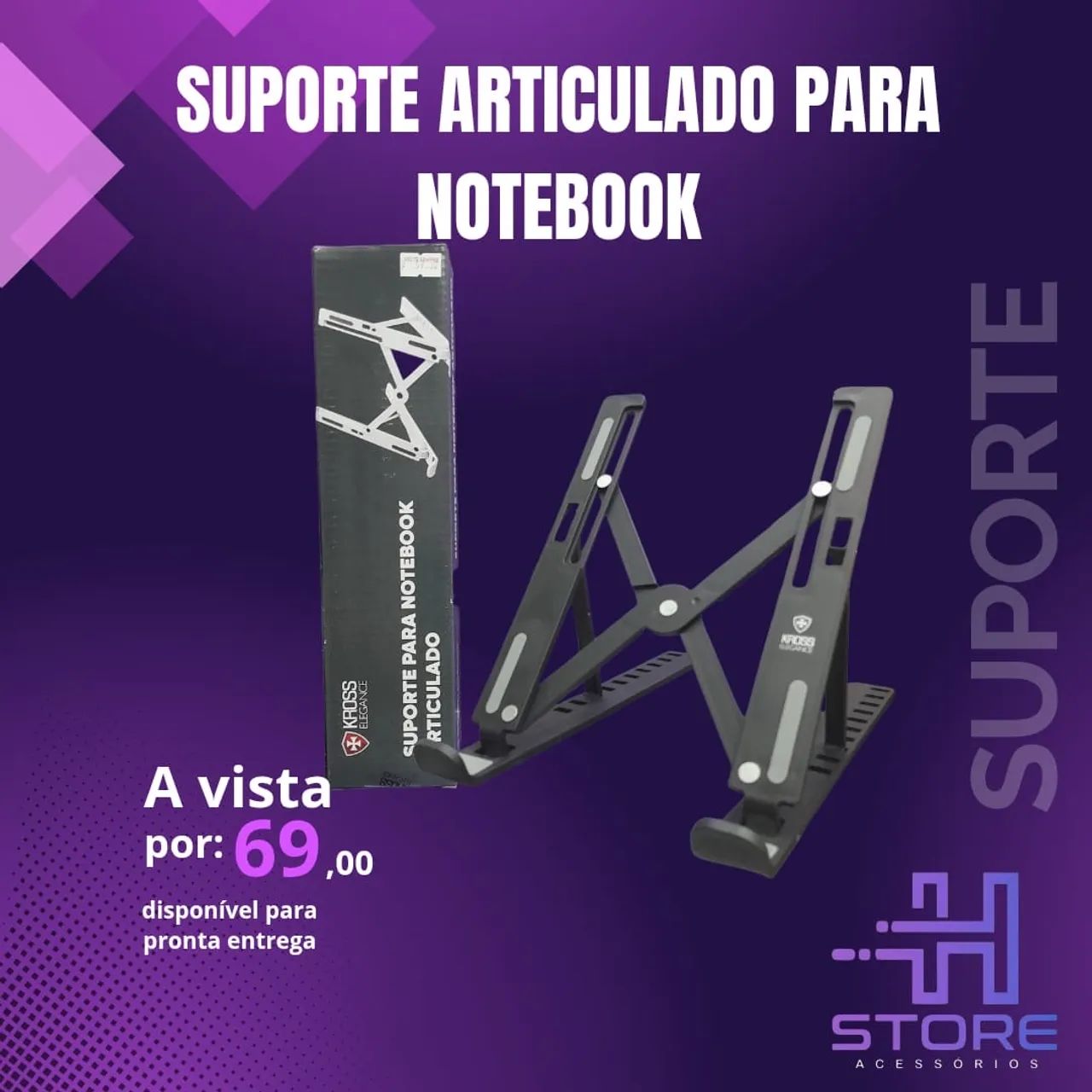 Suporte Articulado para Notebook - Pronta Entrega