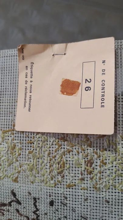 Tapeçaria Francesa bordado à mão com flores - Foto 3