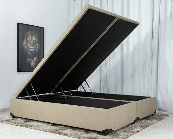 Cama Box Queen Bau Bipartido