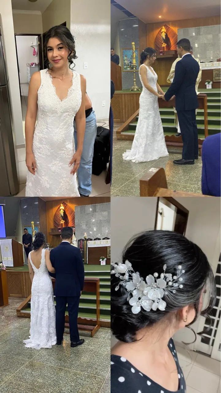 Vestido de noiva lindíssimo e bem conservado  - Foto 2