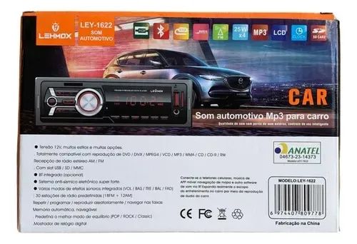 Radio Som Automotivo Bluetooth/USB/AUX - Foto 2