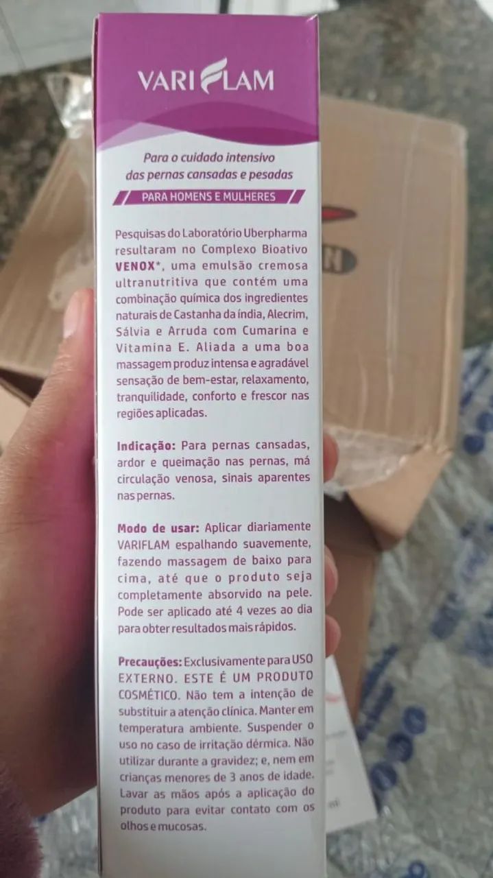 Variflam Creme para Varizes - Pague Só na Entrega  - Foto 3