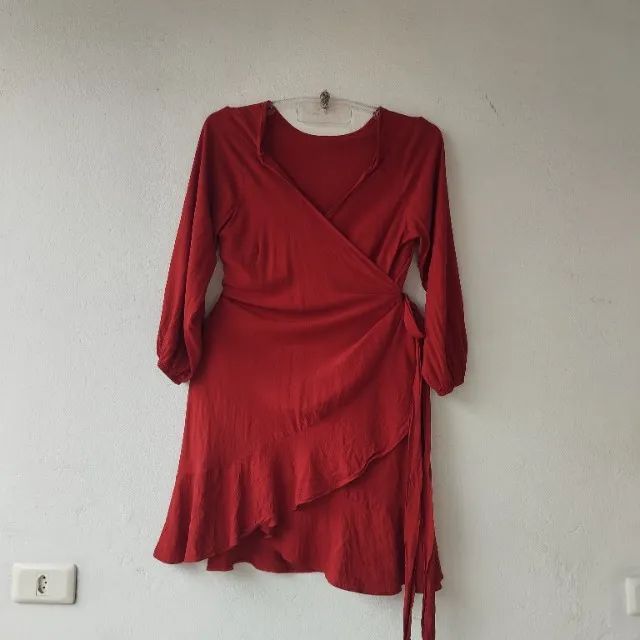 Vestido transpassado tamanho único viscose - Foto 2