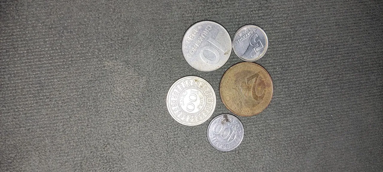 Moedas antigas de colecionador