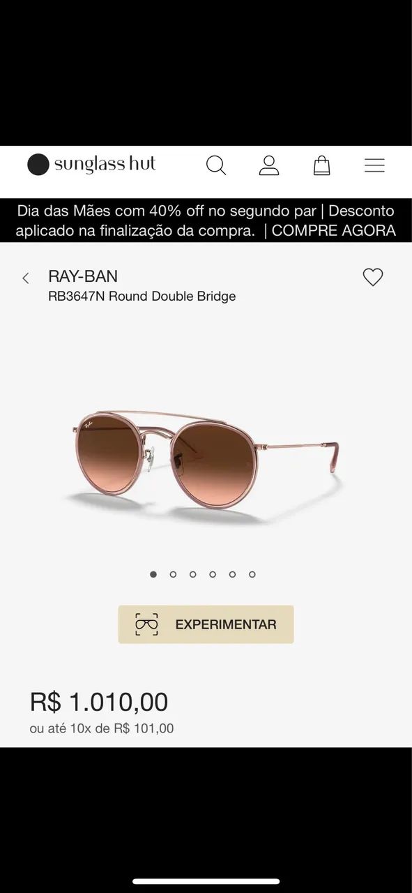 Óculos rayban original novo