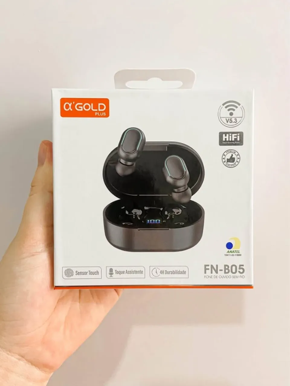 Fone de Ouvido Bluetooth Minimalista aGold FN-B05- Loja Mega Tudo