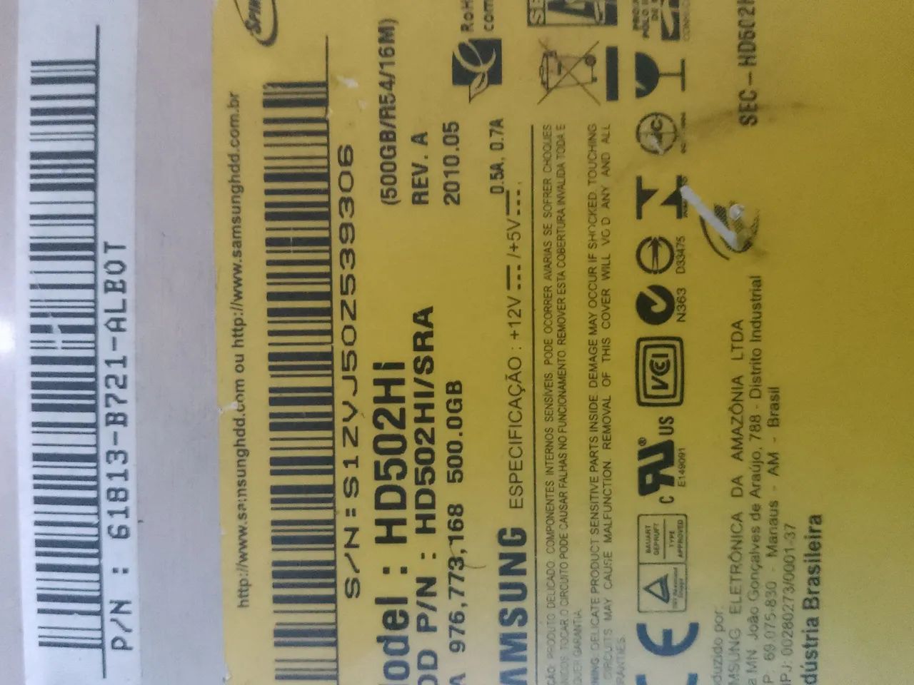 HD Samsung 500GB