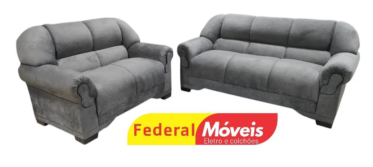 Sofá de 2 e 3 lugares Suede Mega Oferta - Entregamos - Foto 2
