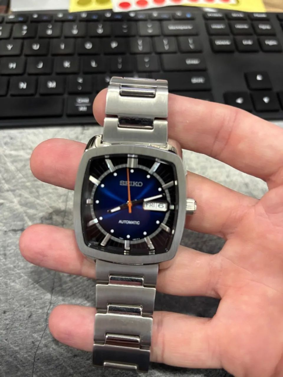 seiko relógio automático masculino recraft snkp23 - Foto 2