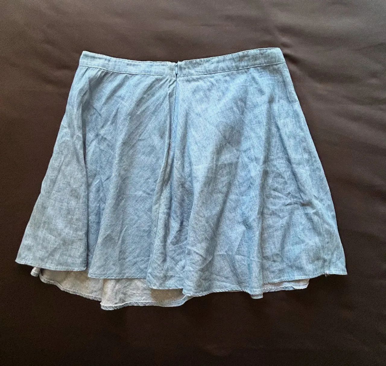 Saia Jeans Azul Claro - Foto 2