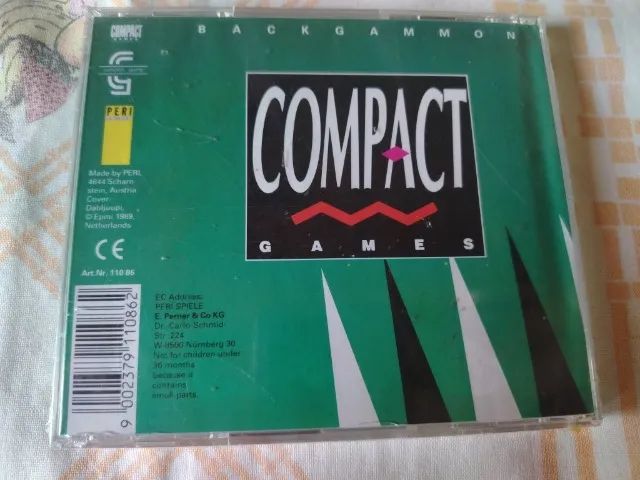 Gamão - Back Gammon Jogo Compacto Importado Em Estojo de CD 1989 - Foto 3
