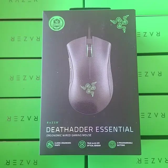 Mouse Razer DeathAdder Essential - Mouse Com Fio 6400DPI