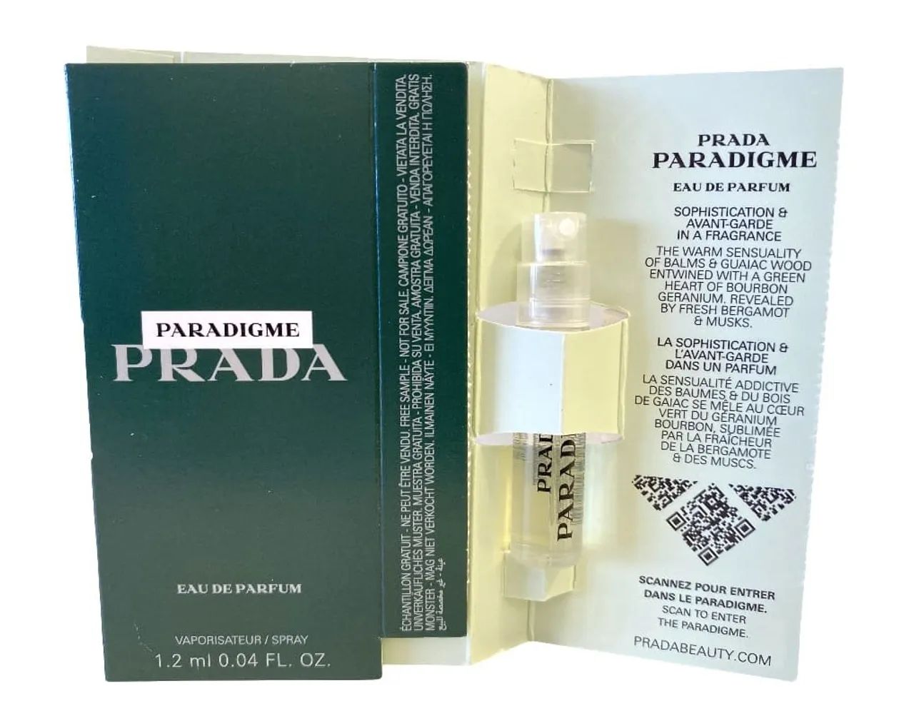 Prada paradigme le parfum 2,4ML amostra 