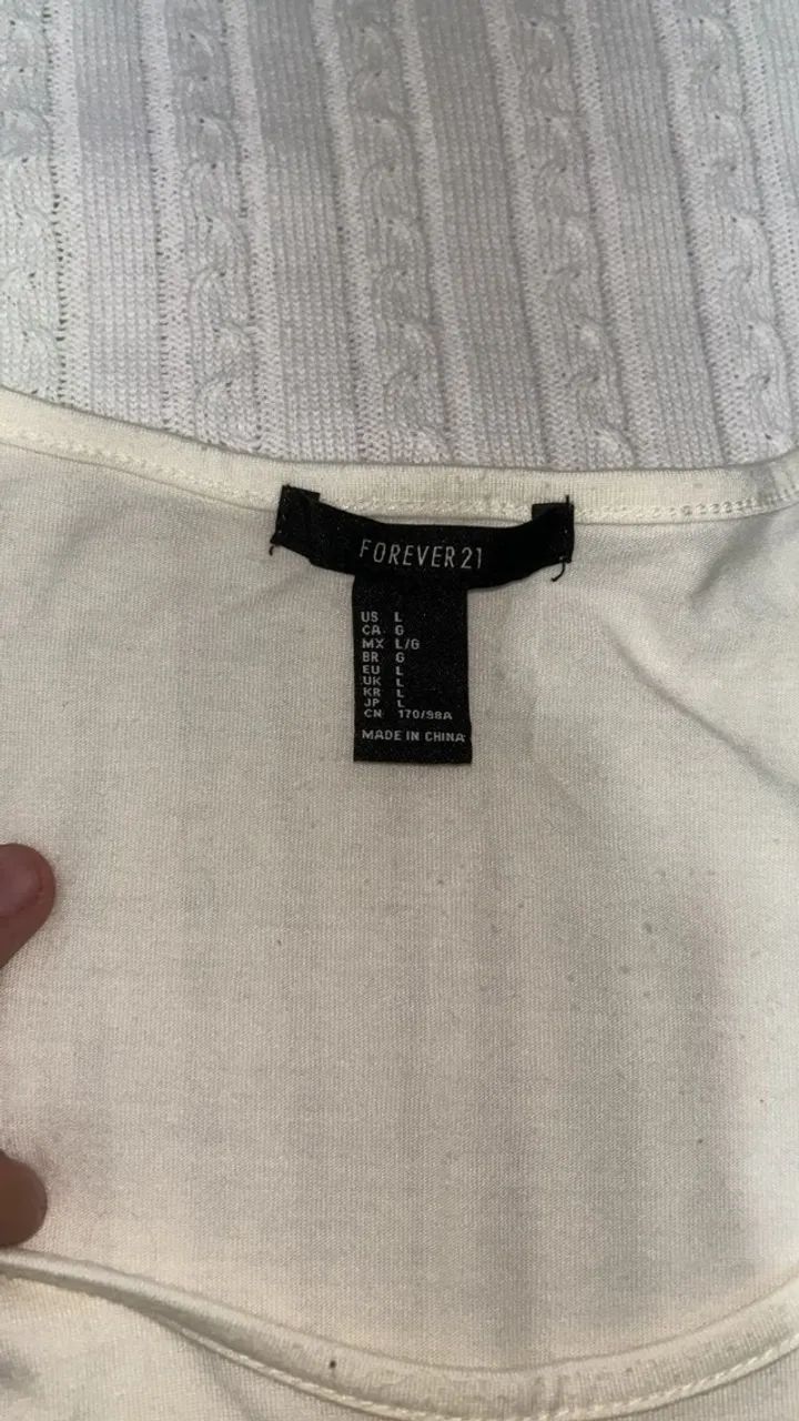 regata cropped bege da Forever 21 - Foto 2