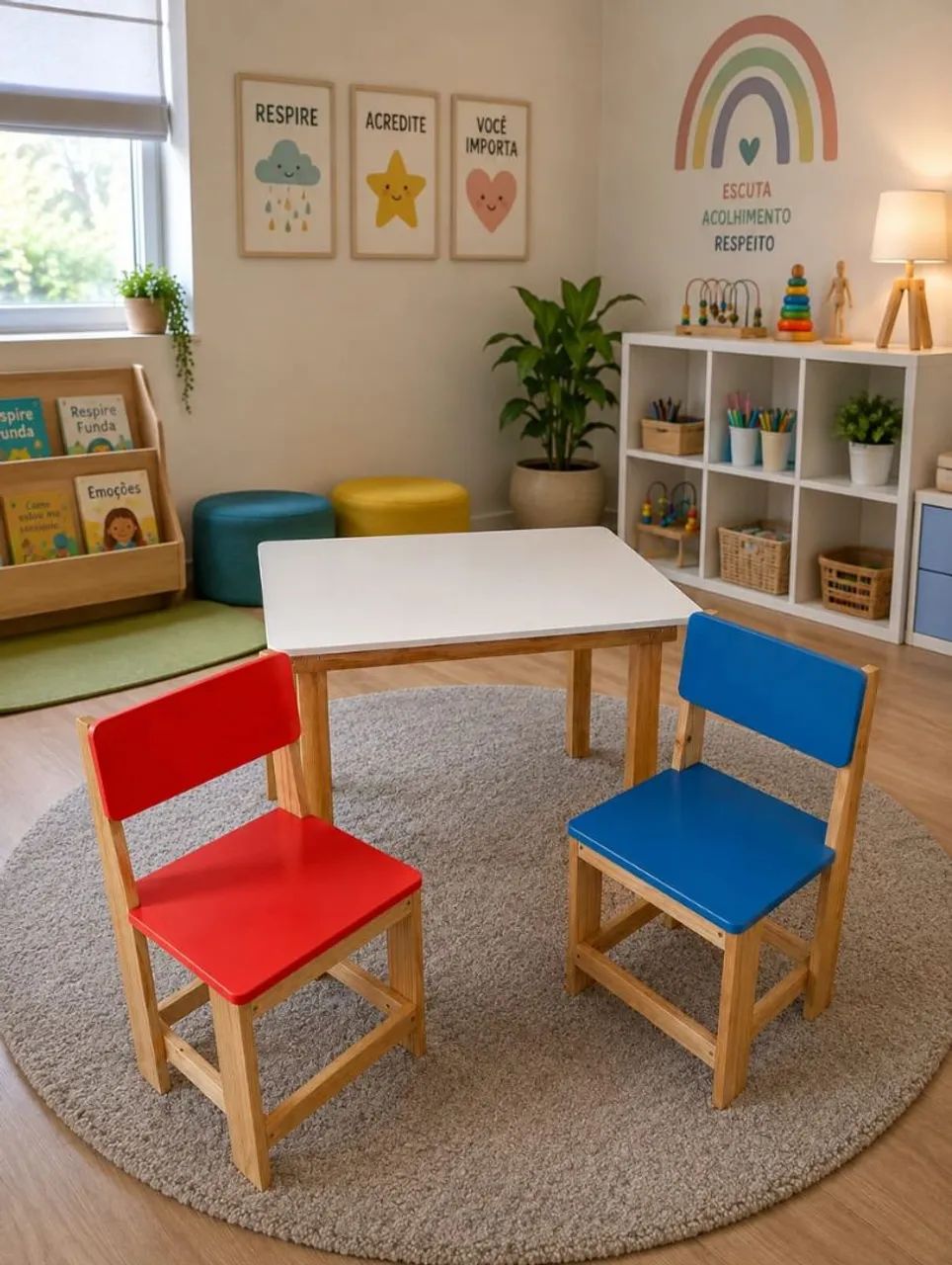 Mesa infantil + 1 cadeira | R$ 290 - Foto 2