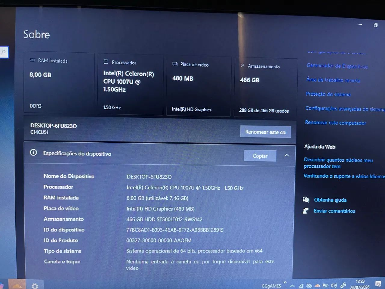 NOTEBOOK POSITIVO BEM CONSERVADO PASSO CARTÃO  - Foto 3