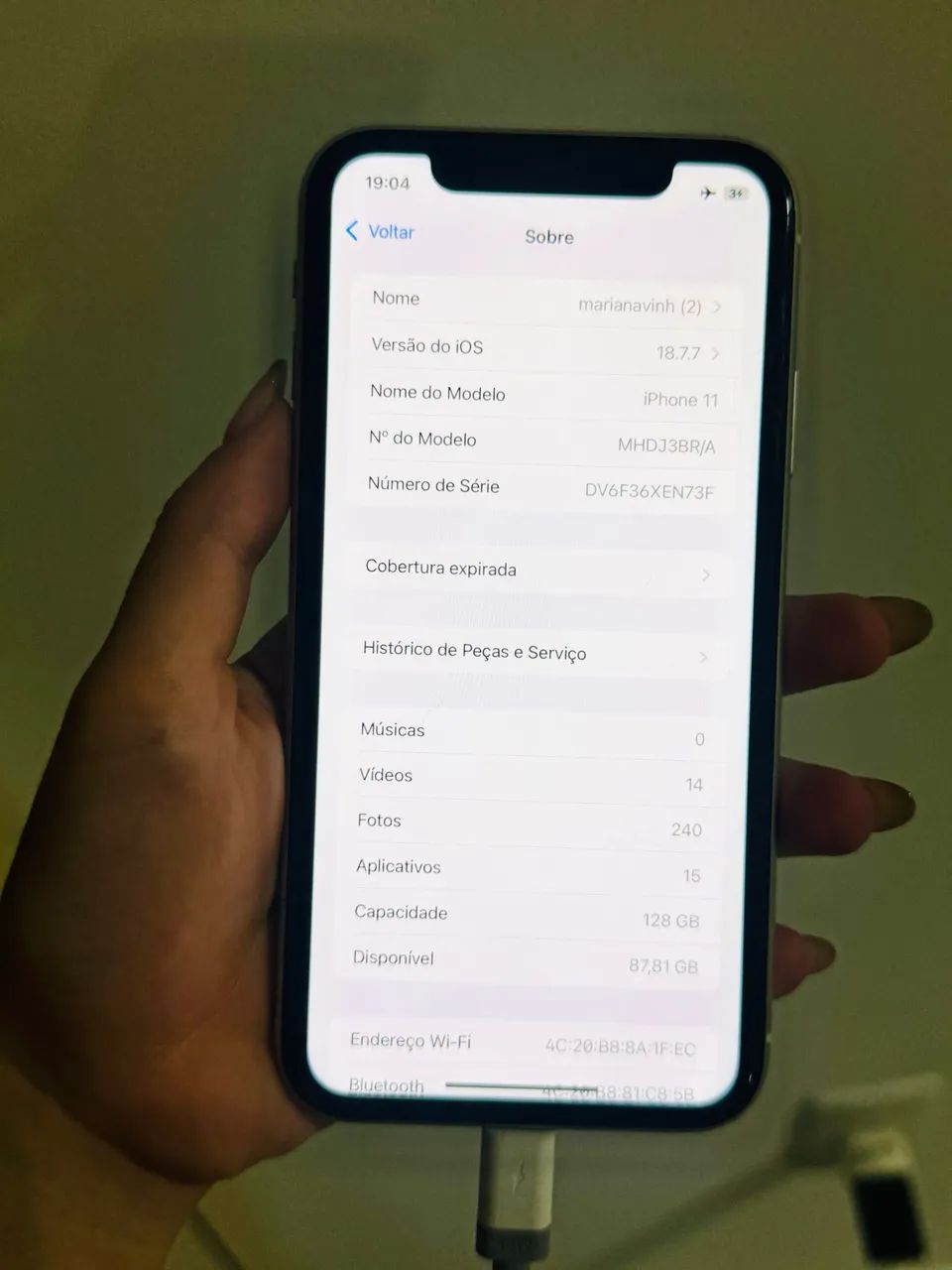 iPhone 11 128GB Branco | Muito Conservado | Face ID OK - Foto 2
