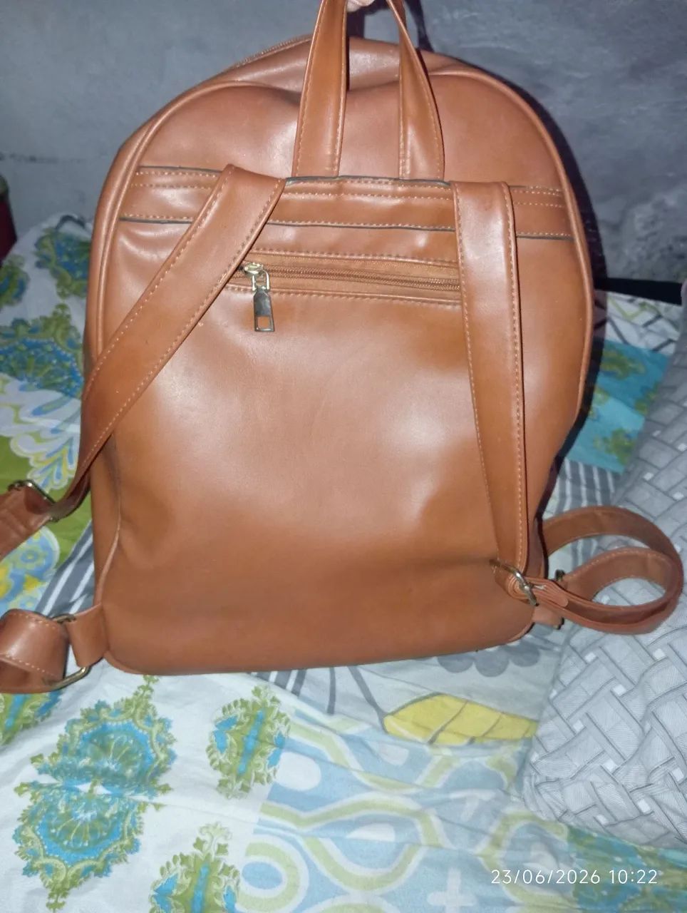 Mochila grande de couro  - Foto 2